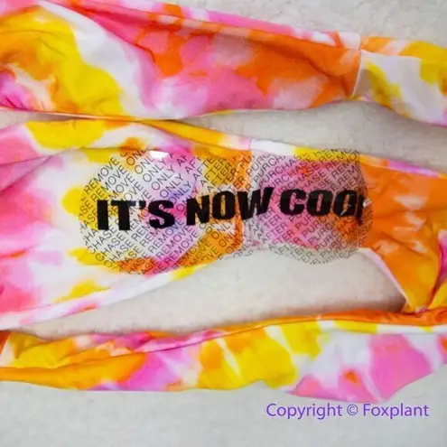 NEW Set! It’s now cool x free people tequila sunrise bikini, size Large Orange