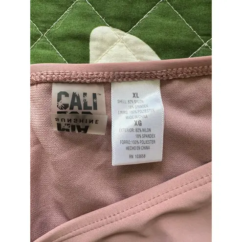 California Sunshine Macrame Crochet Lace High Neck Padded 2 Piece Bikini XL