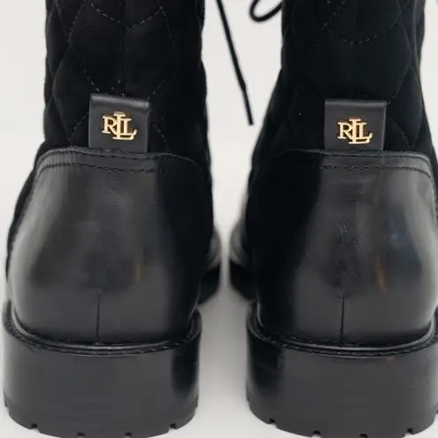 Ralph Lauren Lauren . Hollie II Quilted Lace-Up Riding Boots.