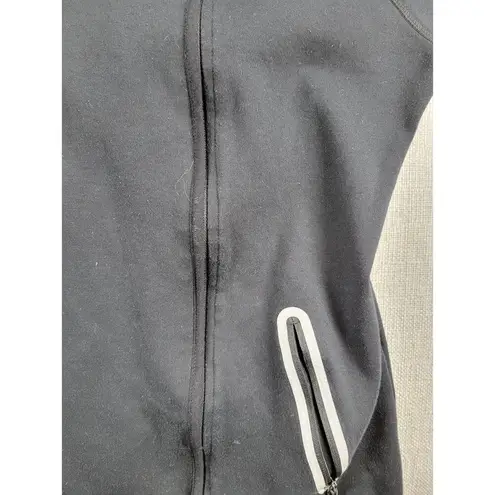 Kyodan  Women's Jacket M Black Long Sleeve Hoodie Sports Activewear Zip Pockets