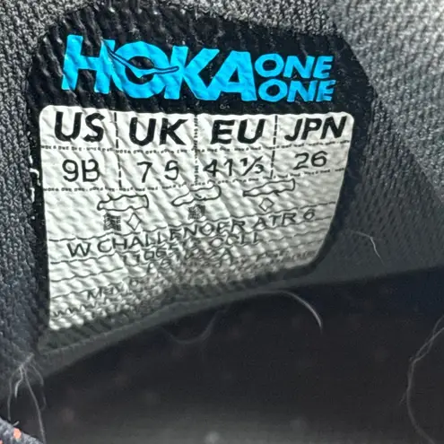 Hoka One One Challenger ATR 6 Women's 9B Trail Running Shoes Gray Orange Walking Size 9