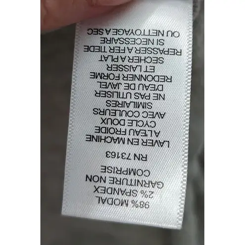 cupio Cuma Gray Drawstring Hem Tunic Top Casual Everyday Comfy Size S