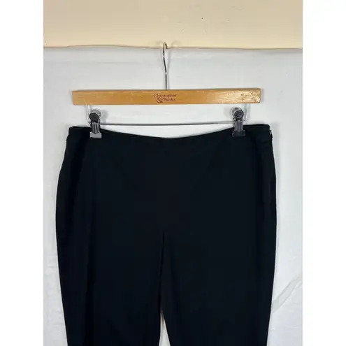 Lafayette 148 New York Black Straight Leg Dress Pants Womens Sz 6 Office Work