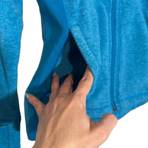 prAna Blue Long Sleeve Hooded Athletic Full Zip Casual Jacket Women Sz XS