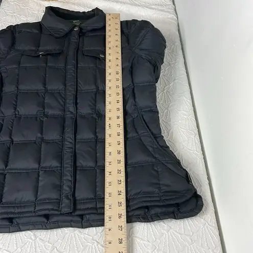 Woolrich  Quilted Puffer Black Front Zip Jacket Goose Down Women’s Size Large