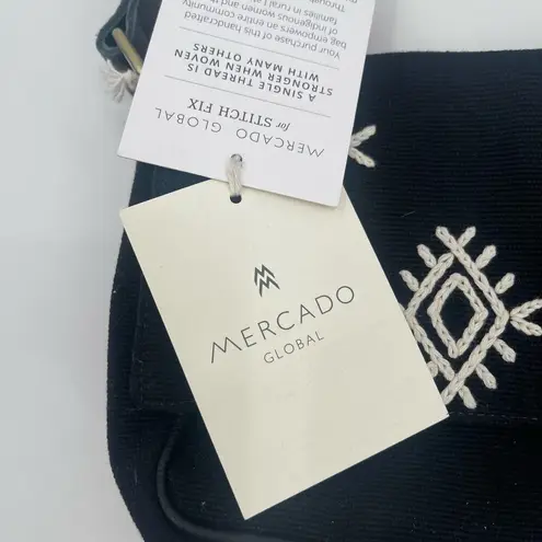 MERCADO GLOBAL Purse Shoulder Bag NWT Handcrafted in Guatemala Black Embroidered