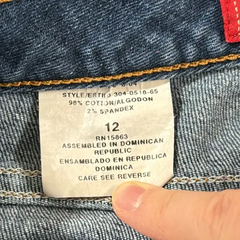 ZENA Vintage Y2K Capri Wide leg patch pocket jeans size 12