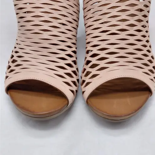 Bueno Lacey Women's Sandals Shoes Size 39(US 8.5) Pink Casual Boho Chunky Heel