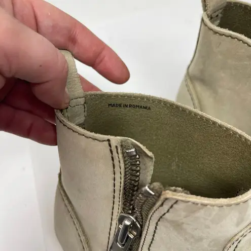 Toffel Swedish Hasbeens Zip It Emy Clog Boots in grey suede 37 Gray Size 7