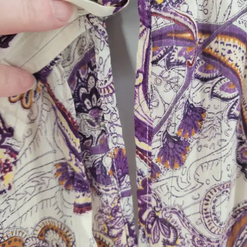 NWT Band of the Free Paisley Maxi Dress Tier Summer Vacation Resort Cruise Sz S Purple