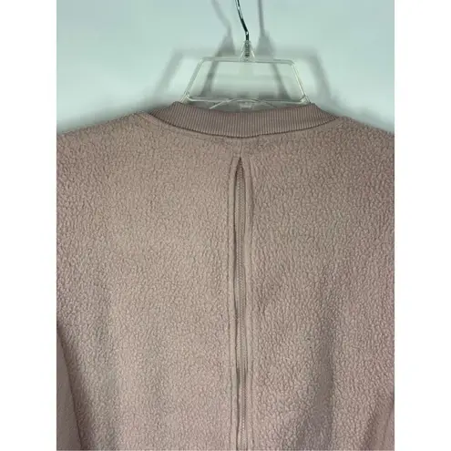 Tahari Sport Sweatshirt Athleisure Back Zip Sherpa Long Sleeve Size 1X