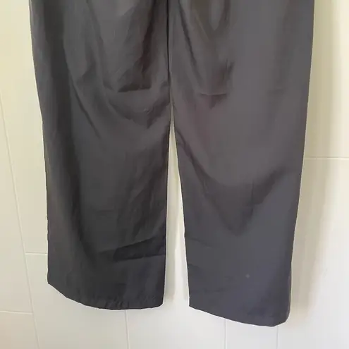 SheIn  Black Pleated Trousers Wide Leg High Waist Dress Pants ~ Women’s Size M