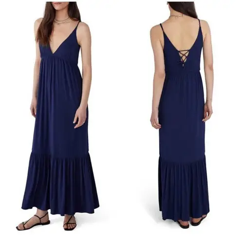 💕FAVORITE DAUGHTER💕 The Weekend Maxi Dress ~ Navy Blue Small S NWT