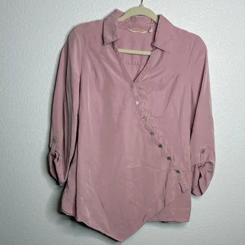 Soft Surroundings Soft Surrounding’s Washed Tencel Tunic Top Petite Small