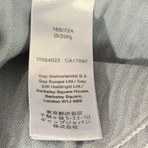 Gap Premium Super Skinny Jeans Size 8 29 Regular Blue Railroad Striped Pants