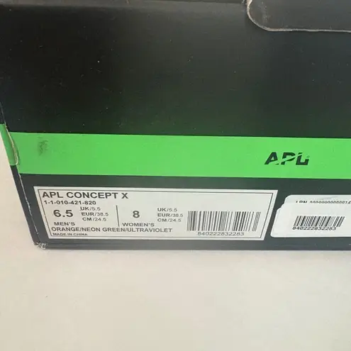 APL Athletic Propulsion Labs Concept X Orange Neon Green Women's Sneakers 8