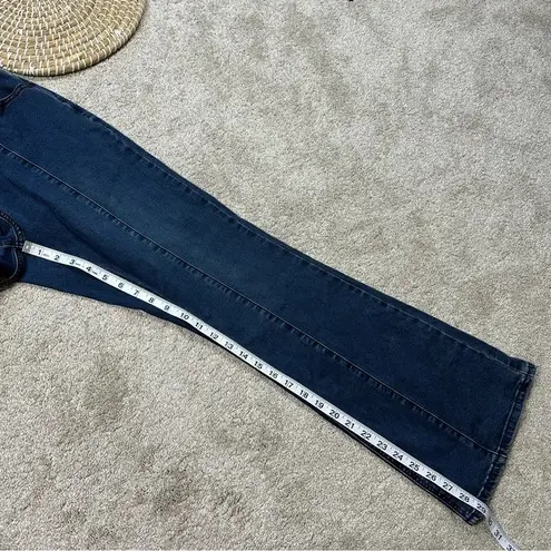 Universal Standard Mariah Bootcut Jeans Front Seam High Rise Indigo Ink Blue 10