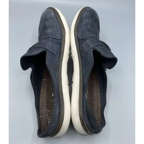 Merrell Blue Suede Leather Mule Slip On Shoes Comfort Womens Size 9