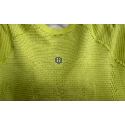 Lululemon  Swiftly Tech Short Sleeve Tee T-Shirt Neon Yellow Top Women's Size 6