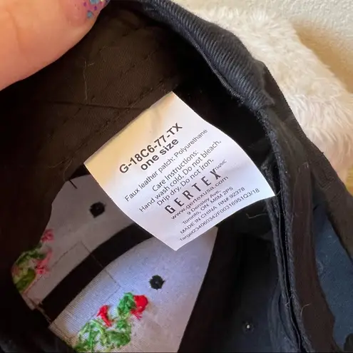 Cactus embroidered Black Texas Hat