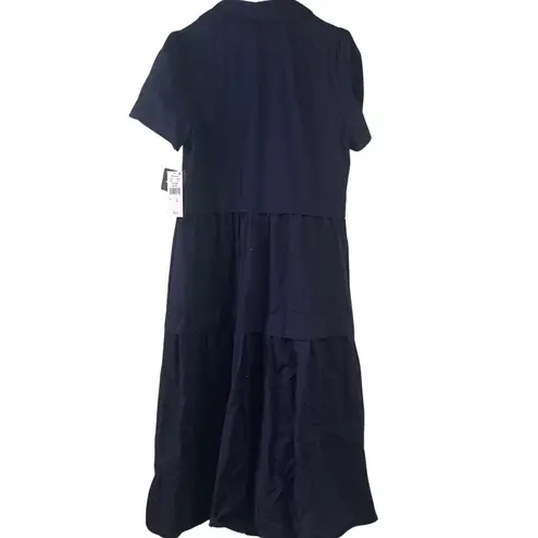 52seven Dress Women's Size Large Navy Blue V