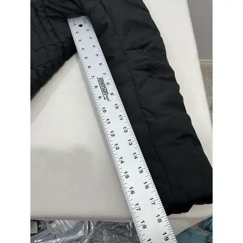 Womans Kenneth Cole Reaction Small Black Duck Down Puffy Winter Coat High Neck