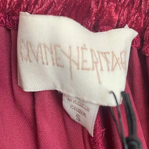 NWT Divine Heritage Velvet Drawstring Pants in Mauve