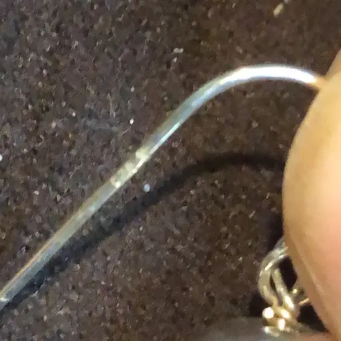 Sterling Silver SIMON SEBBAG Hammered Turtle Shell Agate Drop Dangle Earrings - Image 6