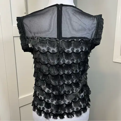 Alexis Sleeveless Fringe Detail Top