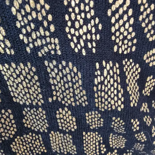 INC International Concepts Glitterati Metallic Black & Gold Wrap Dress XXL