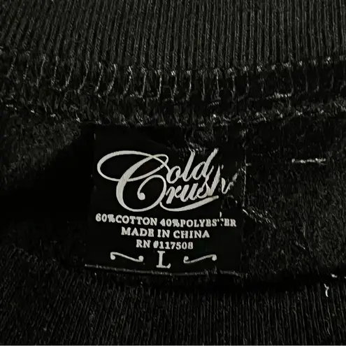 Cold Crush Women’s Crewneck Long Sleeve Gray and Gold Graphic Sweatshirt Sz L - Image 8