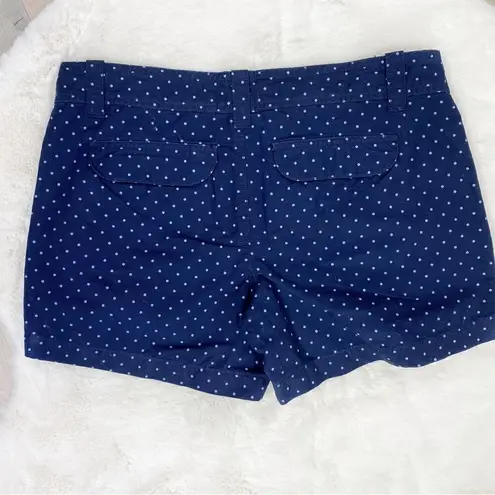 Outlooks Polka Dot Chino Shorts Blue Juniors 7 Blue Size undefined
