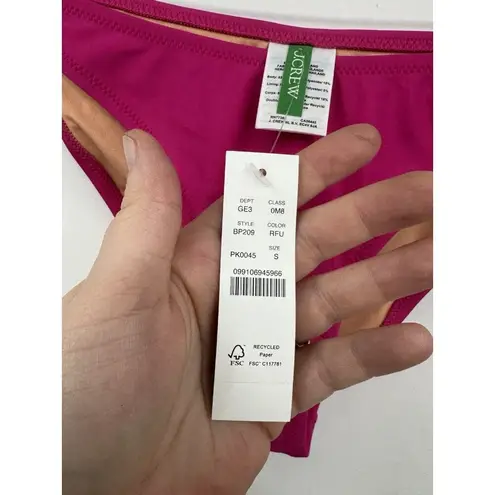 J. Crew Heritage 1989 High Leg Bikini Bottom Women S Pink NEW Vacation Resort