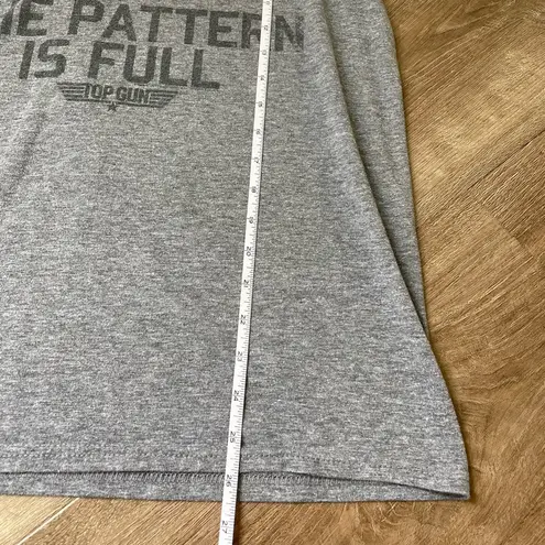 Negative Ghostrider Top Gun Grey 80s Movie Graphic Tee T