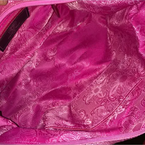 SHARIF 1827 Paisley Pink Shoulder Bag Adjustable Handle Sides