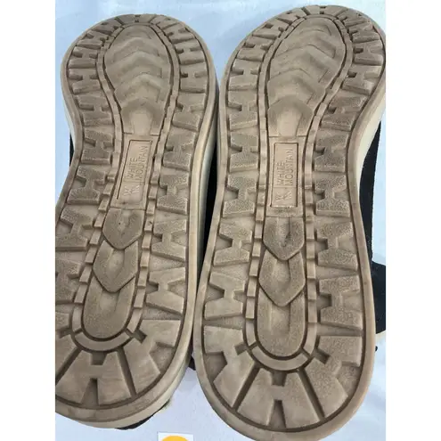 White Mountain Womans Abitha Winter Ankle Boots 7.5 M Black Lined Side Zip