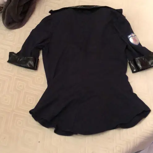 Used / Worn Super Cute Fitted Cop Costume Top