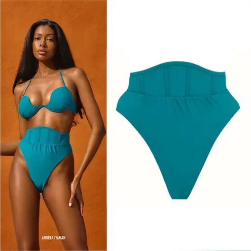 Andrea Iyamah Andrea Lyamah Gura Bikini Bottoms (Ocean) • $130 MSRP • Small NWT