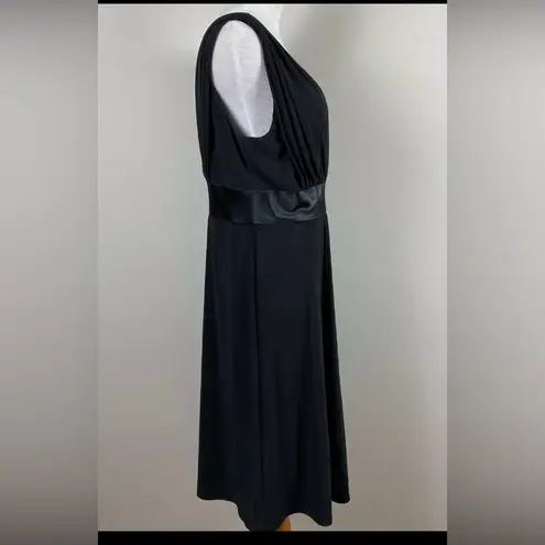 Jones Wear Black Plunge Neckline Maxi Sundress