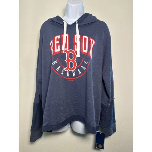 Fanatics Womens Red Sox Baseball Hoodie Sweatshirt MLB Navy Blue XL/TG