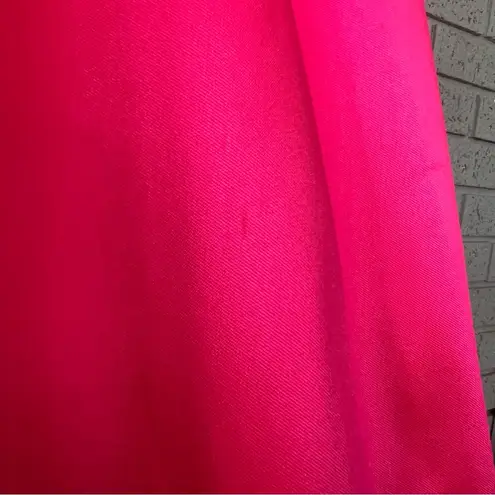 Mac Duggal Dress 65805H Color Block Open Back Ball Gown Black Pink Size 10