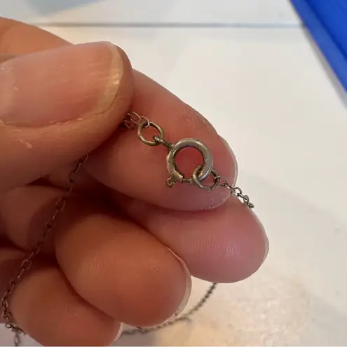 Vintage Sterling Silver Sugilite Feather Pendant Necklace Native American Estate