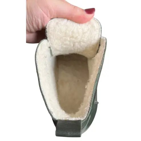 Troentorp Morris Shearling Clog Boots Green Leather Size 40 EUC Made in Sweden Green