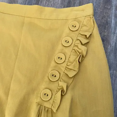 Anthropologie  Burlapp Golden Rays Knee Length Skirt