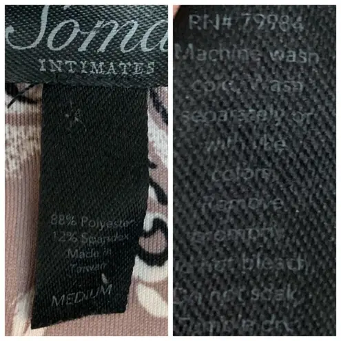 Soma Women's Jacket Purple Black Zip Track Athletic Athleisure Size Medium