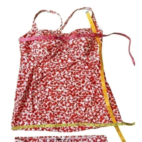 OH Baby Motherhood Cute White Red Cherry Scoop Tankini & Bottoms 2 pc Large Set