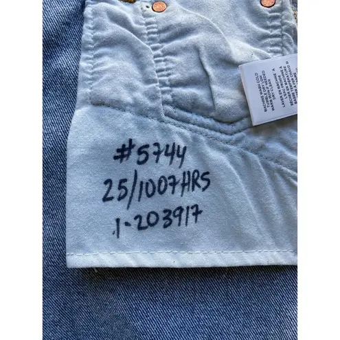 RE/DONE $295 NWT x LEVI'S HIGH RISE INDIGO SHORTS SZ 25