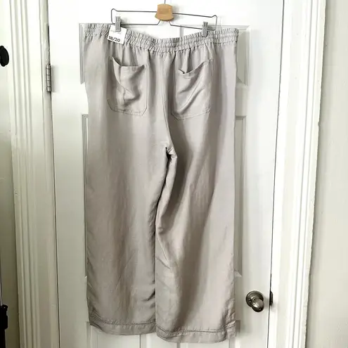 Lane Bryant NWT  Pull-On Linen Wide Leg Pants Sz 18/20P