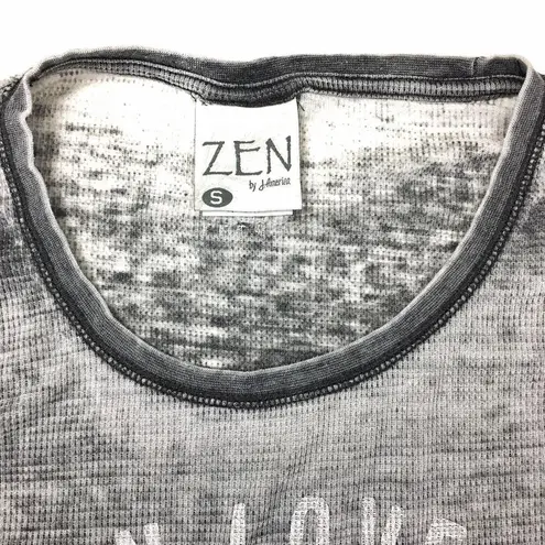 zen distressed light thermal pullover