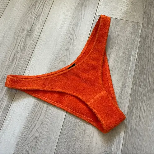 Triangl Bikini Bottoms cotton terry cloth cheeky womens Orange (small) swim neon